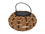 Outdoor Solar Lantern LED Waterproof Hollowed Rattan Ball Solar Hanging Light with Handle for V1294-YM0710-3119230151211