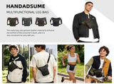 Leather Fanny Pack Top Grain Cowhide Travel Fanny Pack Adjustable Belt Fanny - Black - Size M V1347-127-53785-BLK-M