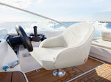 Boat Seat, Low Backrest, Boat Seat Captain Bucket Seat with Thickened Sponge Cushion & Waterproof V952-CZZYZDWFZBSBJKGMK001V0