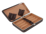 Cigar Holder Case Portable Travel Leather Cigar Humidor Case with Cedarwood Lining for 4 Count V1294-YM3117220227711-0421