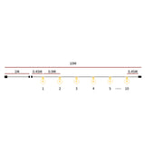 EMITTO 10M Festoon String Lights Christmas 10M 10 Meter LI0363-10M
