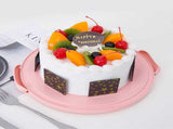 Clearance! Round Cake Carrier Cake Container With Lid And Handles, Large Cupcake Carrier Cake Keeper V1189-LWWAL-20260401-07326