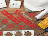 148 Pcs Electrical Outlet Box Spacers, Stackable Plastic Flush Mount Shims for Receptacles V1188-MS-721-037
