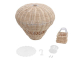 Woven Hot Air Balloon Handcrafted Exquisite Details Rattan Weaving Decoration for Kids Room Party V1294-YM0703-3115230034411