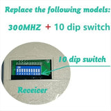 3pcs Replacement for Linear Multicode Garage Gate Door Opener Remote,3089,308911,MCS308911,10 Dip V1370-AZ4-11710