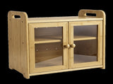Toque Bread Bin 2 Tier Bamboo Bread Box Kitchen Counter Storage Container 20L KT1069-NT-AU