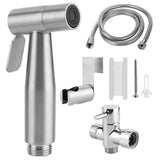 Stainless Steel Handheld Bidet Toilet Sprayer Set Baby Cloth Diaper Sprayer Hose Holder Kit for V1294-YM0901-3112200106212