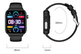 Smart Watch 1.96-Inch ECG Fitness Tracker with Heart Rate Oxygen Glucose Uric Acid and V1263-JX-7655