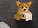 Darzheoy Dogs Toilet Roll Holder Series, 3D Resin Cute Dog Towel Rack, Wall Mouted Toilets Paper V1189-WXFWAL-20260326-02521