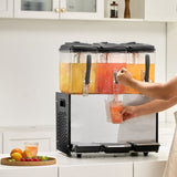 Commercial Beverage Dispenser, 3 Tanks 12 L Per Tank Juice Dispenser, 370W Stainless Steel Ice Tea V952-SYYLJJBSJXS1AAIQKV3