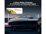 Boat Trailer Guide, 1670mm with LED Light Trailer Guide Poles, 2PCS High-Hardness Steel Guide-Ons, V952-CTCDGDLXBS60WOR5F001Y3