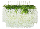 12 Pcs Artificial Wisteria Pure White Exquisite Simulated Wisteria Decoration for Weddings Outdoor V1294-YM0512-3115220116211