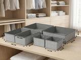 6 Pcs Drawer Organizers for Clothes Foldable Storage Bins for Wardrobe, Underwear, Socks, Bras, V1237-ZY00B0FJMW2BHQ