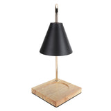 Candle Warmer Lamp Dimmable Decorative Electric Candle Warmer Lamp with Oak Base for Bedroom Living V1294-YM0901-3119240050214