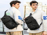 Gray Black Anti-Theft Backpack Waterproof Sling Backpack Travel Backpack Australia Daypack V1347-DSZ-001-001