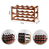 3-layer Bamboo Wine Storage Rack V178-43802