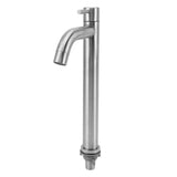 Single Cold Water Kitchen Faucet Stainless Steel Single Hole Bathroom Faucet for Home Apartment Tall V1294-YM0710-3112230079011
