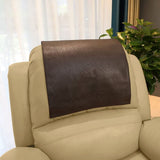4X Non-Slip Faux Leather Headrest Protector for Recliner Chair,Headrest Cover Coffee Color V1369-AZ3-W-09294