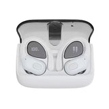 Sports Wireless Earbuds Running Ear-Hooks Pure Bass Earphones Dual LED Display - Black - Size 01 V1403-901-73987-BLK-01