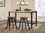 Levede 3pcs Bar Table Barstools Industrial BR1016-S-BR1001-2