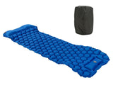 Camping Sleeping Pad Mat Foot Press Inflatable Cushion Mattress for Tent Hiking TravelRoyalblue V1294-YM0718-3117200188112