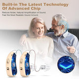 Rechargeable Behind-the-Ear Hearing Aids with Charging Case Lightweight & Invisible Sound V1107-CS-HCFS802