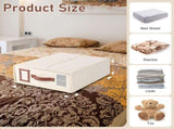 4 Pack Bed Sheet Organizers and Storage, Foldable Sheet Organizer for Linen Closet, Bed Sheet V1258-DP02-C-1113