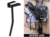 Portable Wall Mounted Saddle Rack for Horse Tack Storage Black V1192-AZ-W-32912