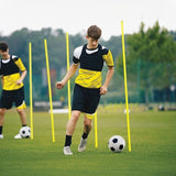 Agility Slalom Training Poles Soccer Rugby Set V63-798667