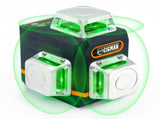 CIGMAN Laser Level Self Leveling 3x360&deg 3D Green Cross Line for Construction and Picture Hanging, V413-CM-701