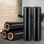 500mm x 400m Stretch Film Pallet Shrink Wrap 5 Rolls Package Use Plastic Black SF-50X400-1-BKX5