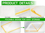 3 piece White Foldable Raised Garden Bed Cover - Vegetable Plant Protector V888-ELOSUNG34111