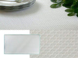 Invitation Prestige Cotton Rich Jacquard Off White Table Cloth 220cm Diameter Round V442-GNA-TABLEC-24PRESTIGE220CM-OFFWHITE-RD
