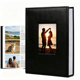 4x6 Photo Picture Album Holds 300 Photos, Large Capacity Slip-in Picture Albums, Premium Leather V1370-AZ4-15566