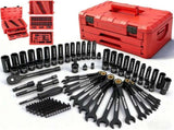 Mechanics Tool SAE/Metric 1/4" & 3/8" Drive Socket Adapters Combination Wrench V465-81170