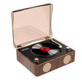 Retro Turntable Style Bluetooth Speaker & CD Player with Display - USB Rechargeable V888-ELOSUNG24774