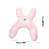 Sinyiin Kids Friendly Car Seat Neck Pillow Headrest Pillow With Plush Cover V1369-AZ3-W-16980