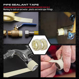 12-Piece Flare Nut Spanner Set Teflon Tape Metric & SAE Brake Line Repairing V465-81129