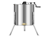Honey Extractor, 4/8 Frame Manual Honey with Transparent Lid, Stainless Steel Honeycomb Drum V952-SDYMJJPBXG18TBE00001V0