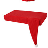 4Pcs Xmas Toilet Seat Cover Set Soft Cute Look Protective Santa Toilet Seat Lid Cover Decoration for V1294-YM0901-3112240052711