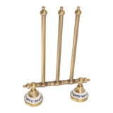 Swivel Towel Bar Antique Brass Towel Rack Rotated Towel Hanger Holder for Bathroom Three Rods V1294-YM0706-3112230060412