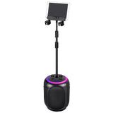 Black Wireless Karaoke System with Bluetooth Audio and Disco Lights V178-69022