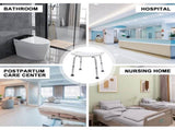 Shower Chair Stable Non-Slip Bath Seat 37-52cm Height Adjustable with Shower Holder and Armrest for V985-SHOWERCHAIR