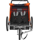 VEVOR Bike Trailer for Toddlers, Kids, Double Seat, 40 kg Load, 2-In-1 Canopy Carrier Converts to V952-LYS100B1020ILJ9NWV0