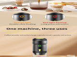 White 3-in-1 Portable Electric Espresso Maker - Rechargeable Travel Coffee Machine for Capsules & V888-ELOSUNG23964