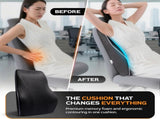 Extra Dense Lumbar Pillow with Double Adjustable Straps - Ergonomic Lumbar Support Pillow for Office V1258-DP02-C-86