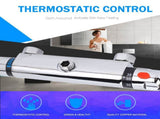 Modern Chrome Thermostatic Shower Mixer Bar Replacement Valve Outlet Home Bathroom Accessory V1294-YM0901-JYA01113