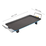 Non Stick Electric Grill Plate Barbecue Skewers Dish Party Buffet Pan Cookware V1294-YM0901-GB-JY19718