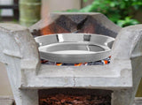 Portable Grill Grate and Fireplace Tray, Easy to Clean Outdoor BBQ Accessory, 1 Set for V1370-AZ4-14713