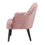 Keira Accent Sofa Arm Chair Fabric Uplholstered Lounge Couch - Pink V315-VOL-DECO-05